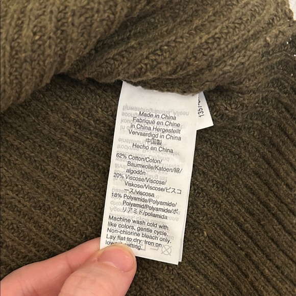 Madewell Olive Green Ribbed Sweater - Picture 3 of 4